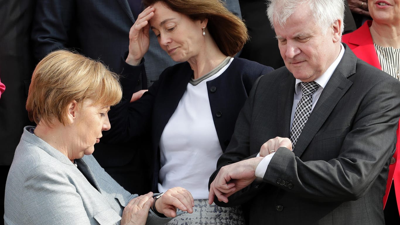 Angela Merkel,Katarina Barley,Horst Seehofer