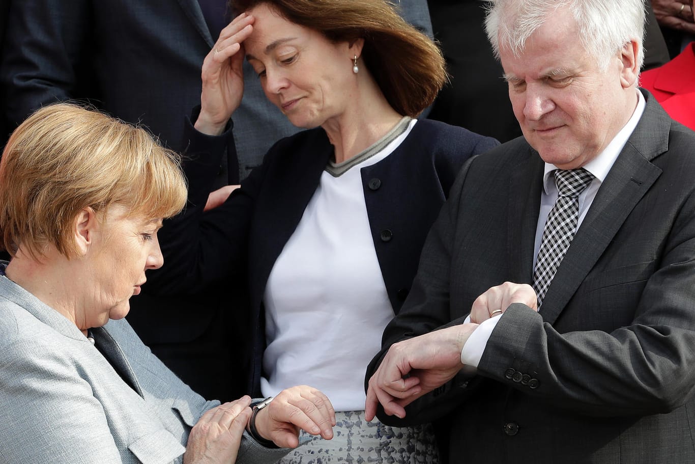 Angela Merkel,Katarina Barley,Horst Seehofer