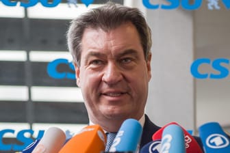 Markus Söder (CSU): Der Ministerpräsident von Bayern zeigt sich skeptisch hinsichtlich einer europäischen Lösung der Asylfrage.