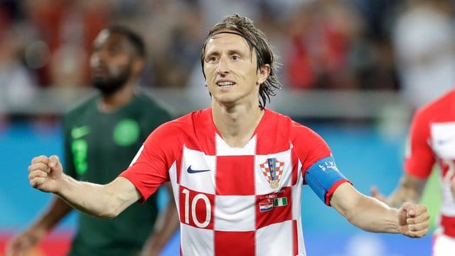 Star der kroatischen Nationalmannschaft: Luka Modric von Real Madrid. Star der kroatischen Nationalmannschaft: Luka Modric von Real Madrid.