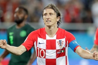 Star der kroatischen Nationalmannschaft: Luka Modric von Real Madrid.