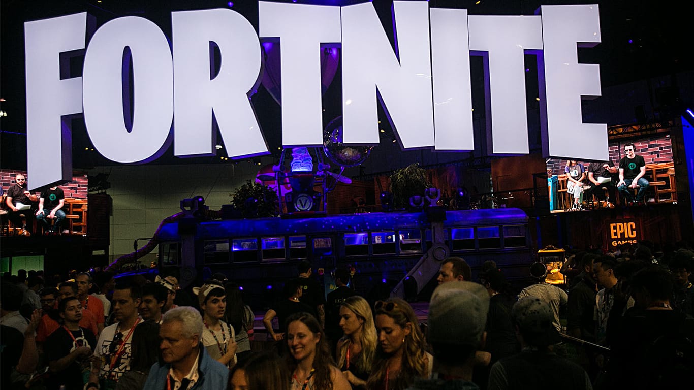 Fortnite auf der Electronic Entertainment Expo (E3): Das Spiel von Entwickler Epic Games verzeichnet 125 Millionen angemeldete Nutzer.