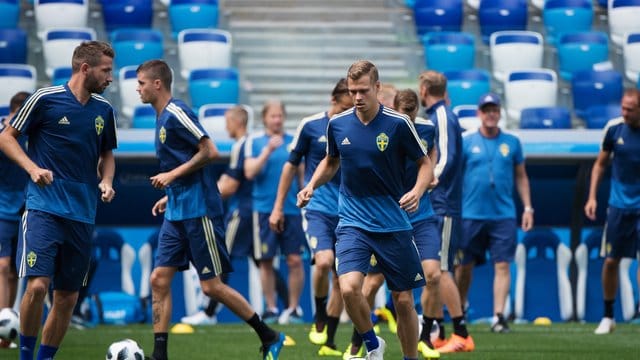 Viktor Claesson beim Training der Schwerden.