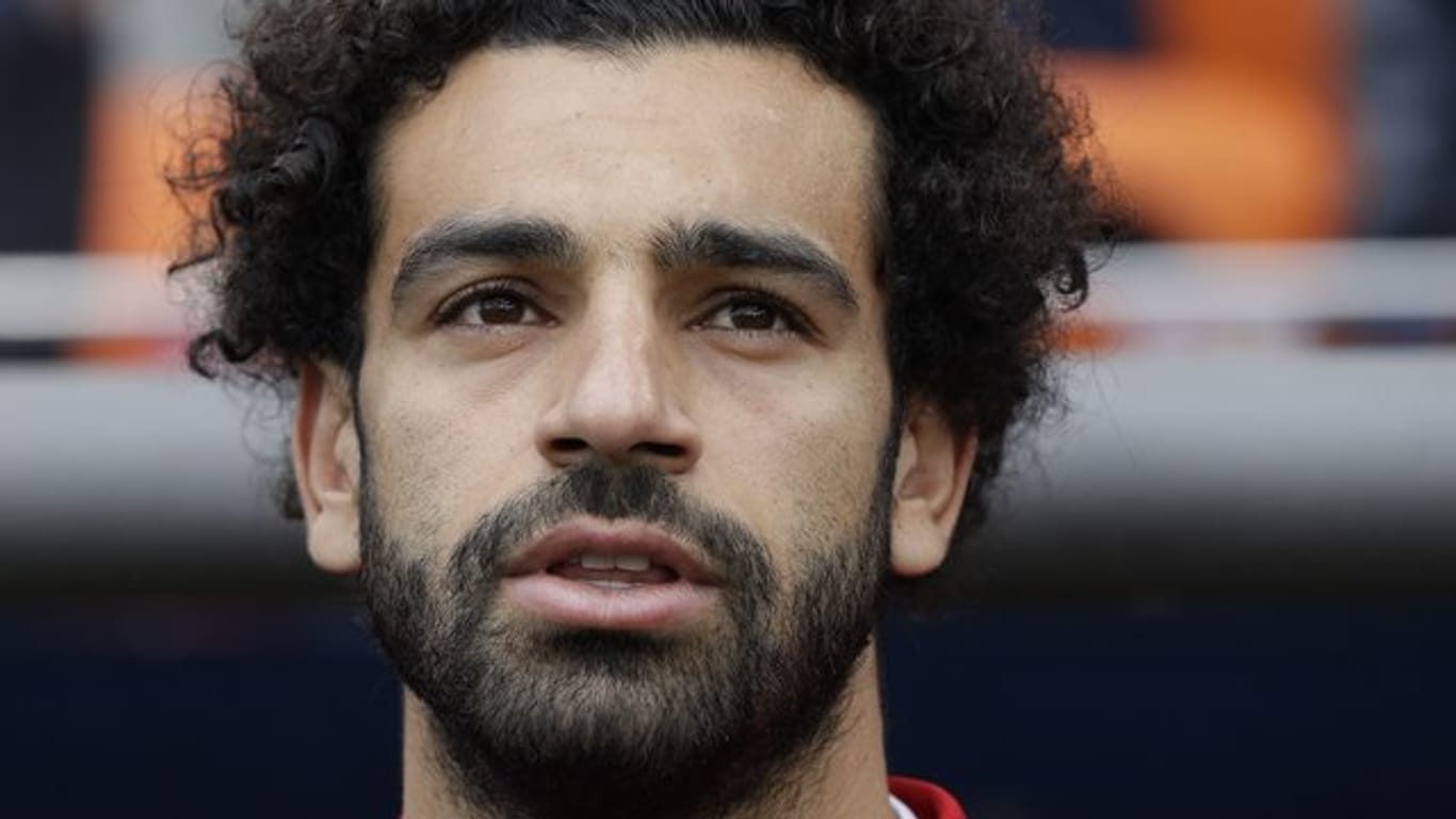 Ägyptens Stürmerstar Mohamed Salah spielt gegen Russland von Beginn an.
