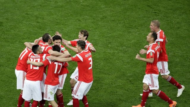 Die Russen besiegten Ägypten klar mit 3:0.