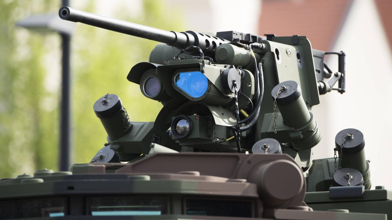 Waffenturm eines "Boxer" von Rheinmetall: 2017 hat die Bundesregierung Waffenexporte in Höhe von 6,24 Mlliarden Euro genehmigt.