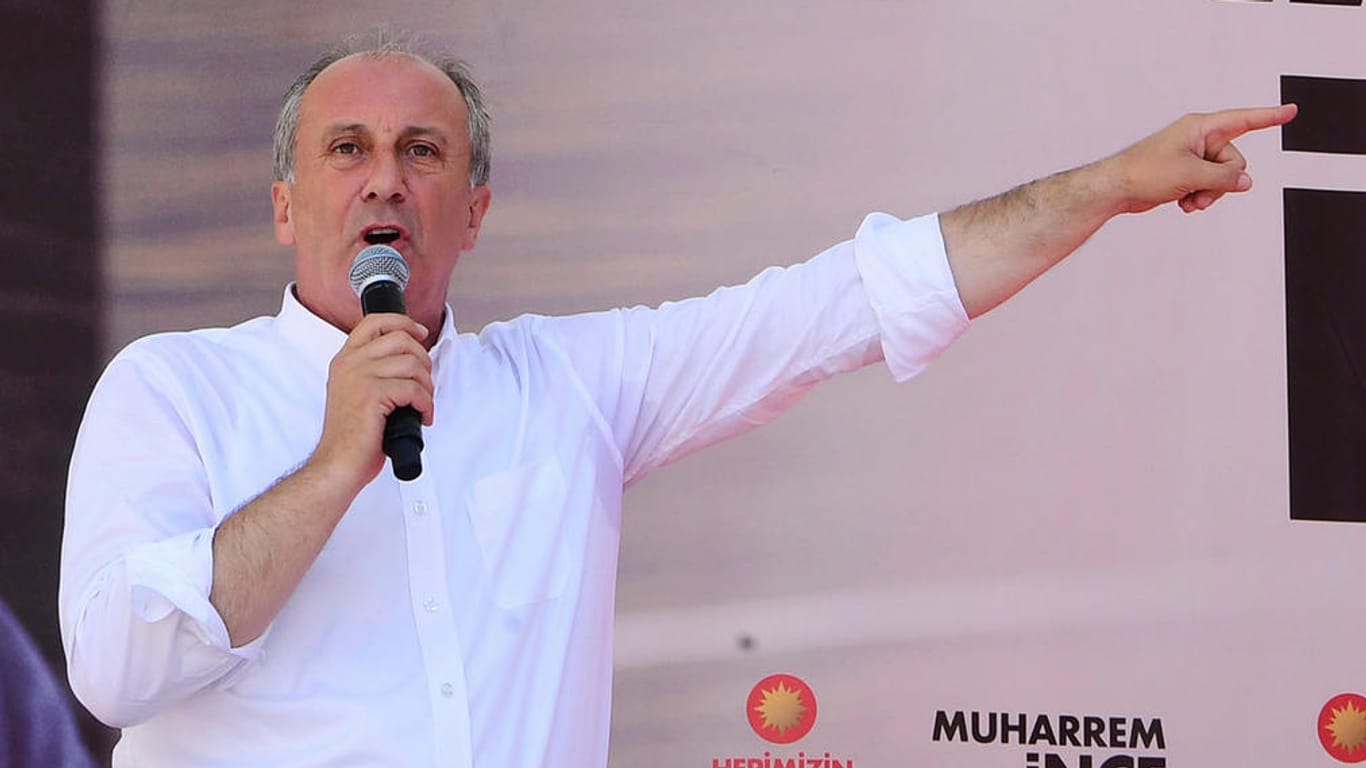 Der CHP-Spitzenkandidat Muharrem Ince: Bei einer möglichen Stichwahl wird Ince als wahrscheinlichster Erdogan-Gegner gehandelt.