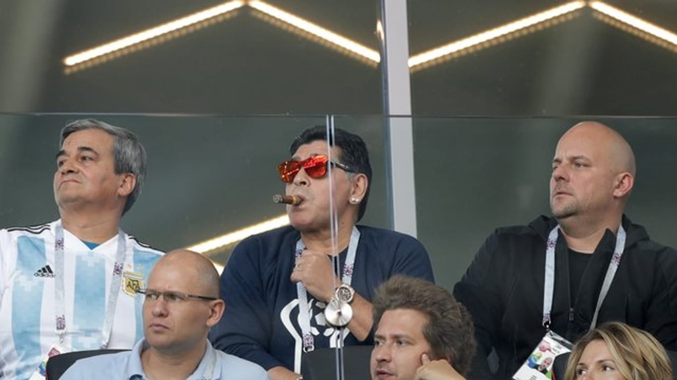 Diego Maradona hat sich nun die Kolumbianer vorgenommen.
