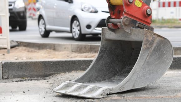 Baustelle in Frankfurt am Main