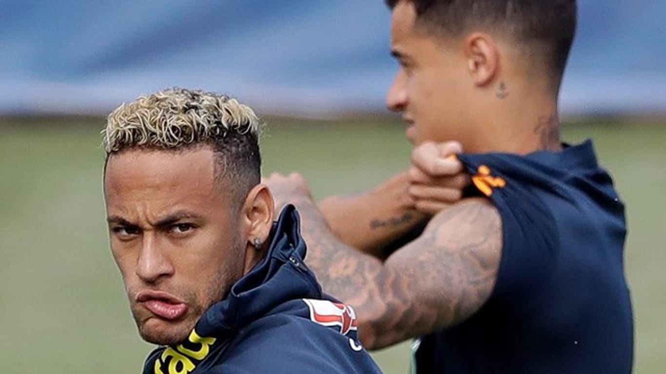 Neymar trainierte wieder mit der brasilianischen Nationalmannschaft.
