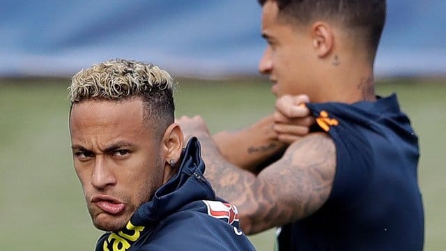 Neymar trainierte wieder mit der brasilianischen Nationalmannschaft.