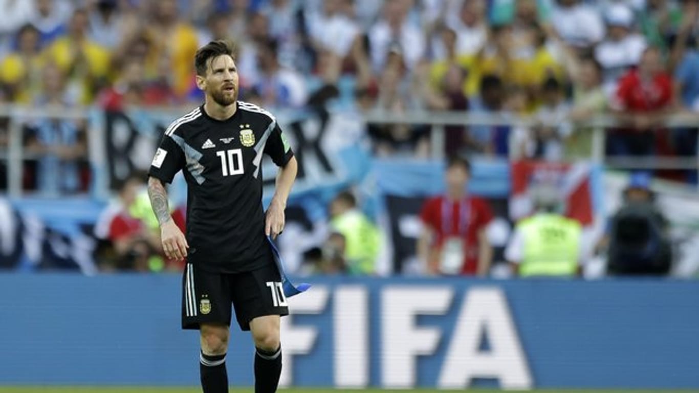 Auf Argentiniens Stürmer Lionel Messi liegt der Druck einer ganzen Nation.