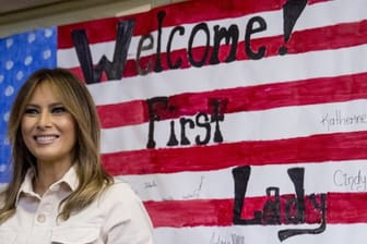 Melania Trump besucht ein Kinder-Aufnahmezentrum in Mcallen, Texas.