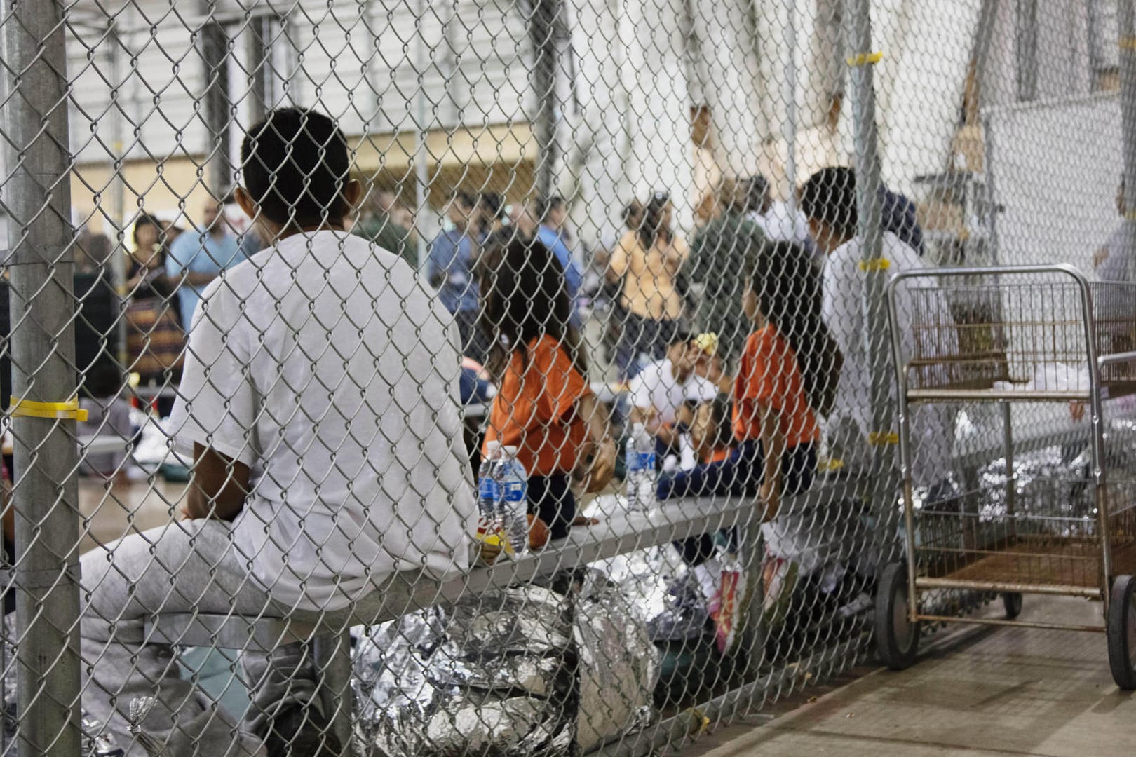 Ein Aufnahmelager für Migranten in Texas: Künftig sollen hier Kinder gemeinsam mit ihren Eltern untergebracht werden.