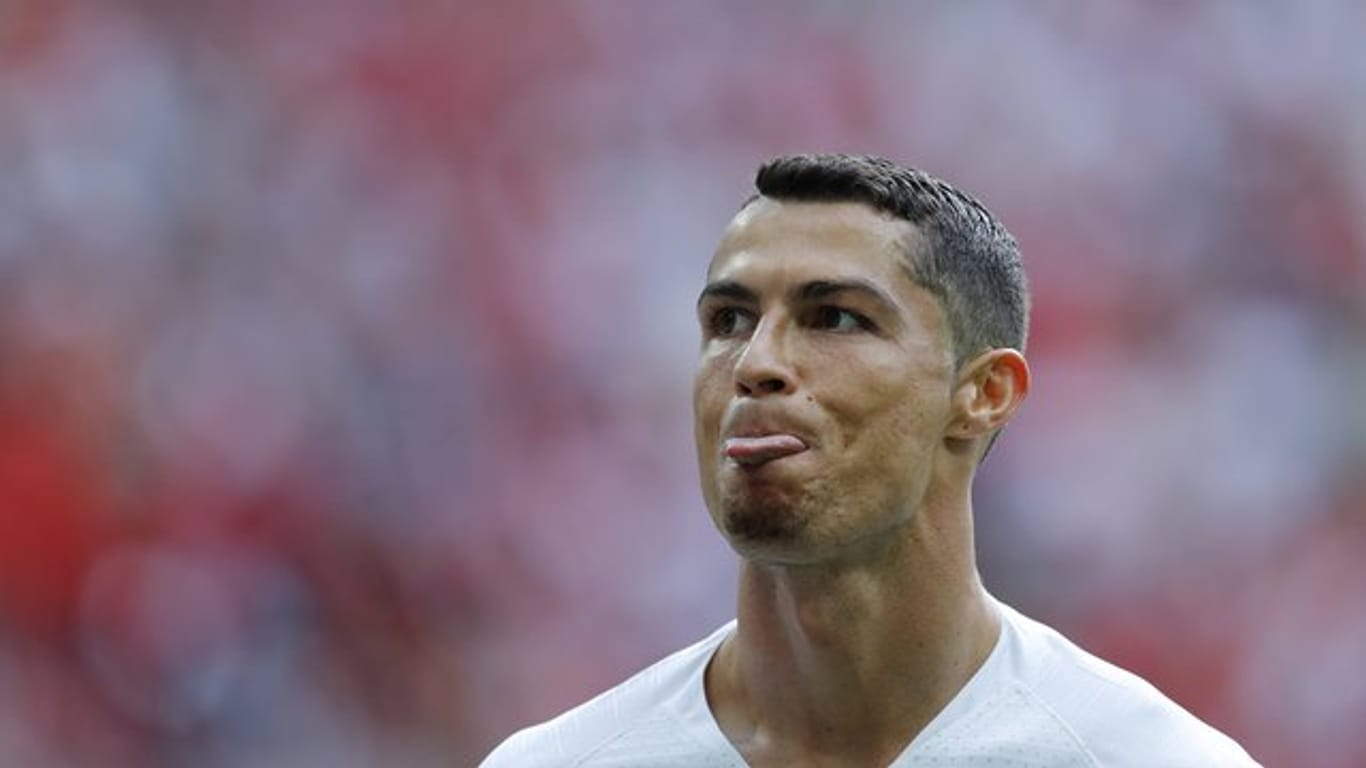 Jubel mit Ziegenbart: Portugals Superstar Cristiano Ronaldo nach seinem Tor gegen Marokko.