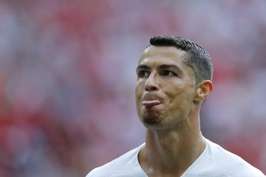 Jubel mit Ziegenbart: Portugals Superstar Cristiano Ronaldo nach seinem Tor gegen Marokko.
