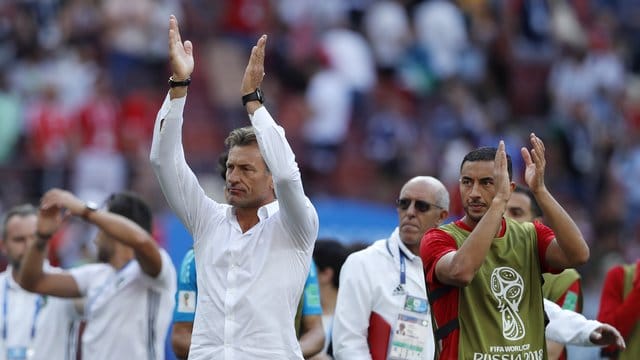 Ist trotz des WM-Aus' stolz auf sein Team: Marokko-Coach Hervé Renard. Ist trotz des WM-Aus' stolz auf sein Team: Marokko-Coach Hervé Renard.