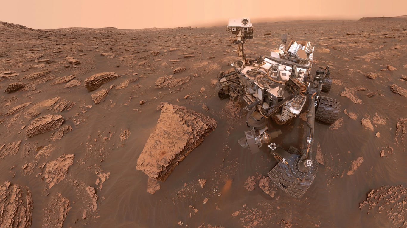 Mars-Rover "Curiosity": Das nuklear betriebene Fahrzeug befindet sich auf der anderen Seite des Mars und schickt weiterhin Daten zur Erde.