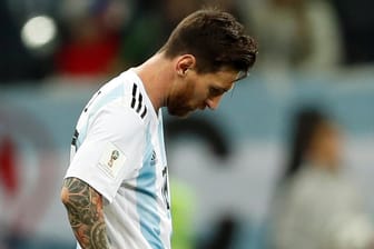 Lionel Messi ist nach der Niederlage gegen Kroatien schwer enttäuscht.