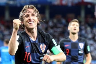 Luka Modric feiert Kroatiens Einzug ins WM-Achtelfinale.