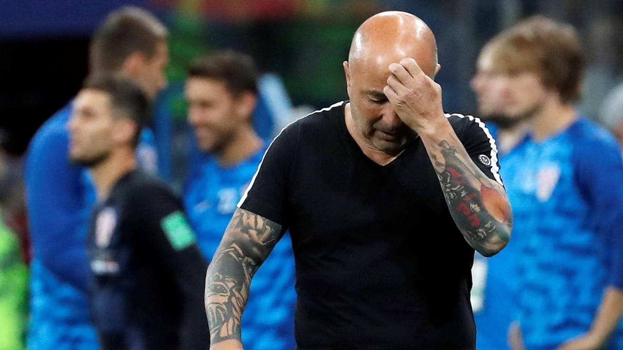 Enttäuscht von seiner eigenen Leistung: Jorge Sampaoli.