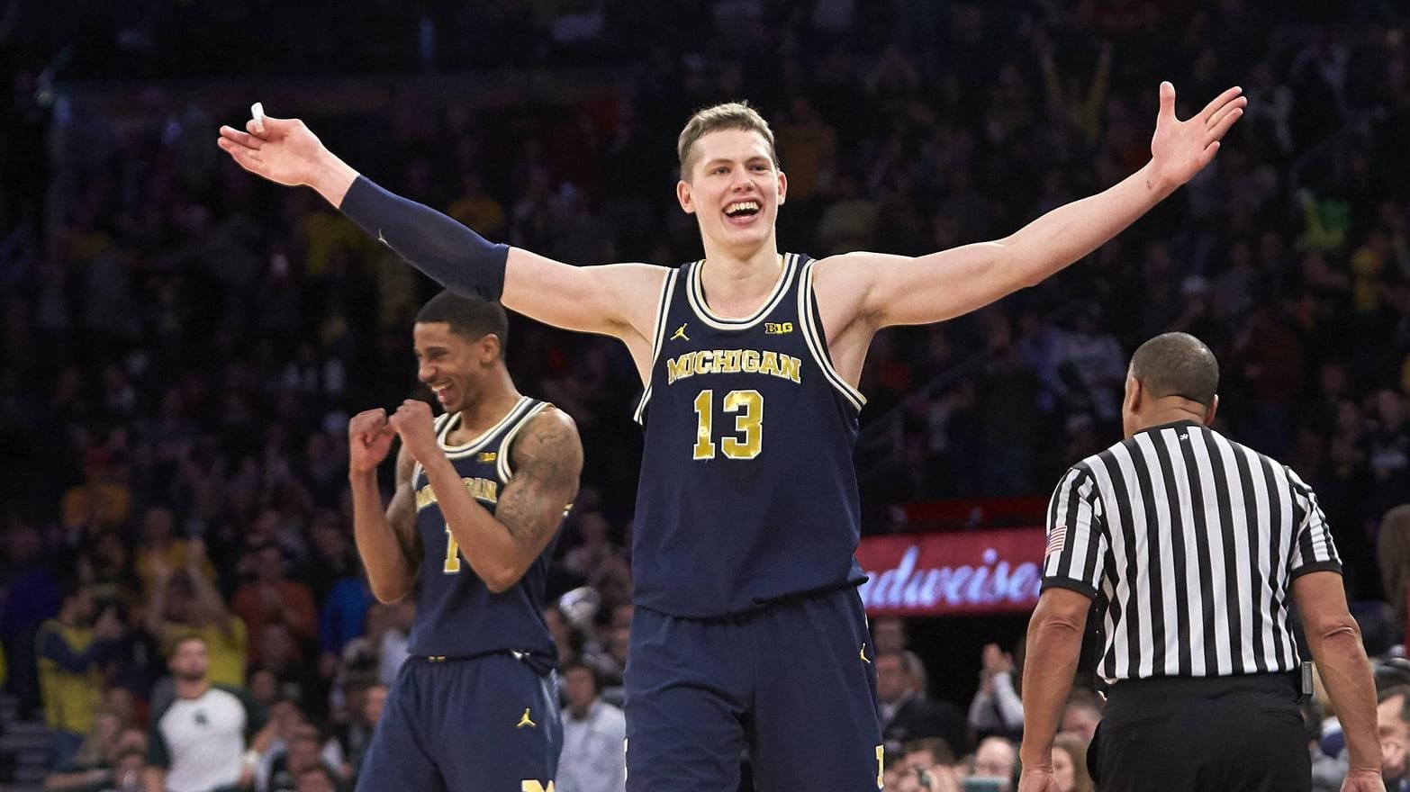 Leistungsträger: Moritz Wagner führte seine Michigan Wolverines ins Finale der US-College-Meisterschaft.