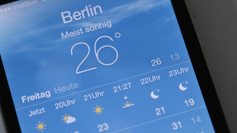 Vorinstallierte Wetter-App auf dem iPhone: harte Kämpfe auf dem App-Markt.