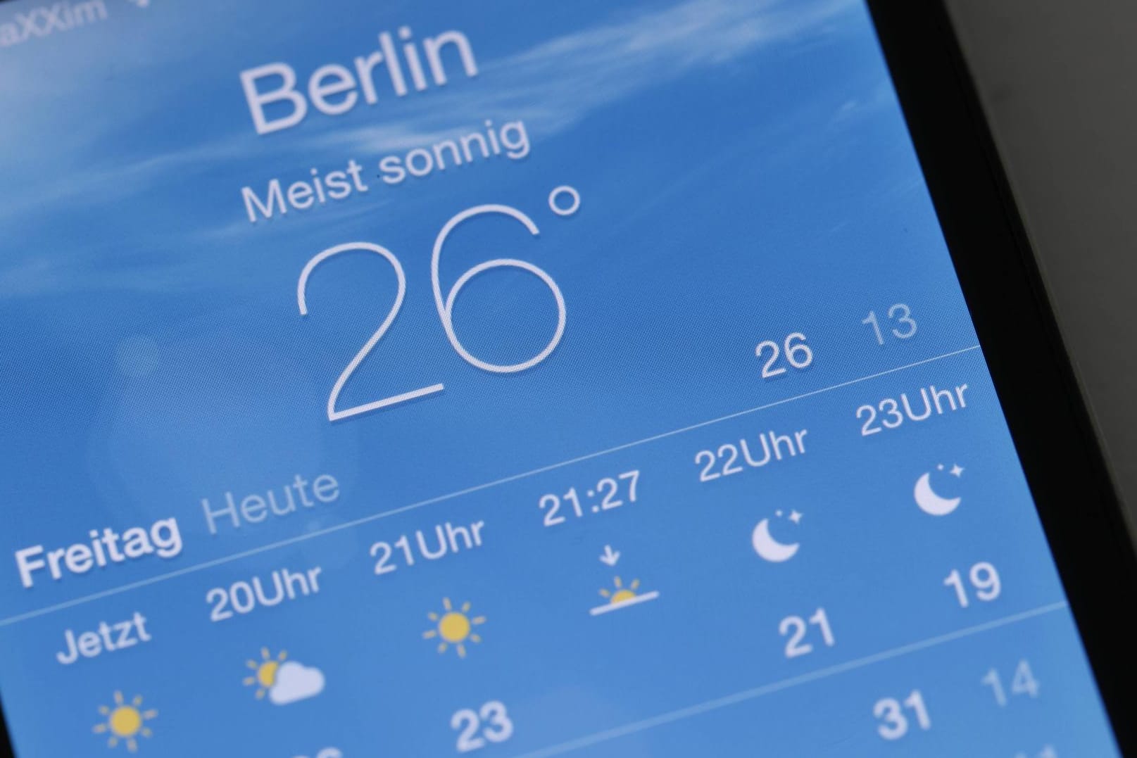 Vorinstallierte Wetter-App auf dem iPhone: harte Kämpfe auf dem App-Markt.