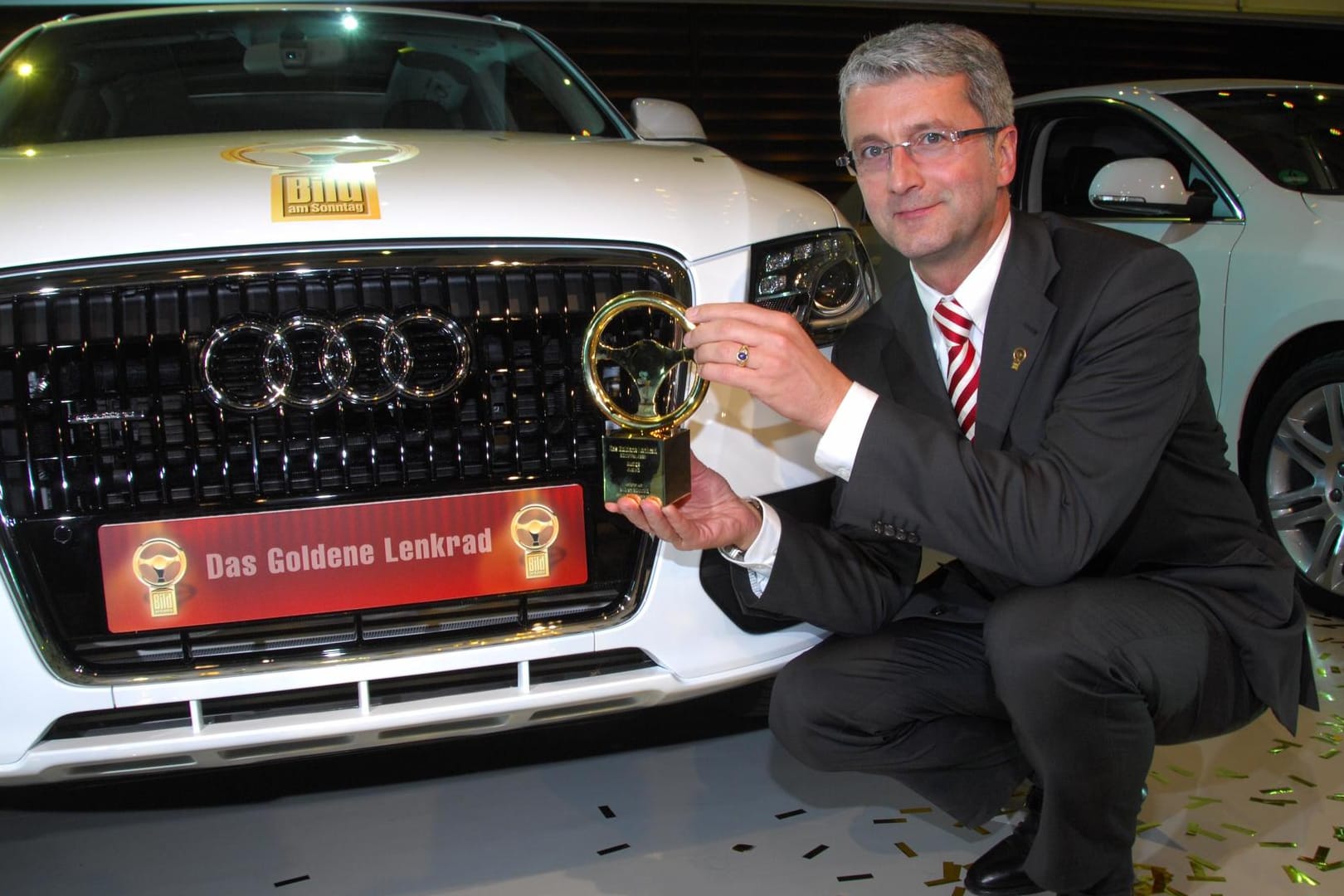 Rupert Stadler mit dem Goldenen Lenkrad 2008: Nach der Verhaftung des Managers wird der Preis in diesem Jahr nicht verliehen.
