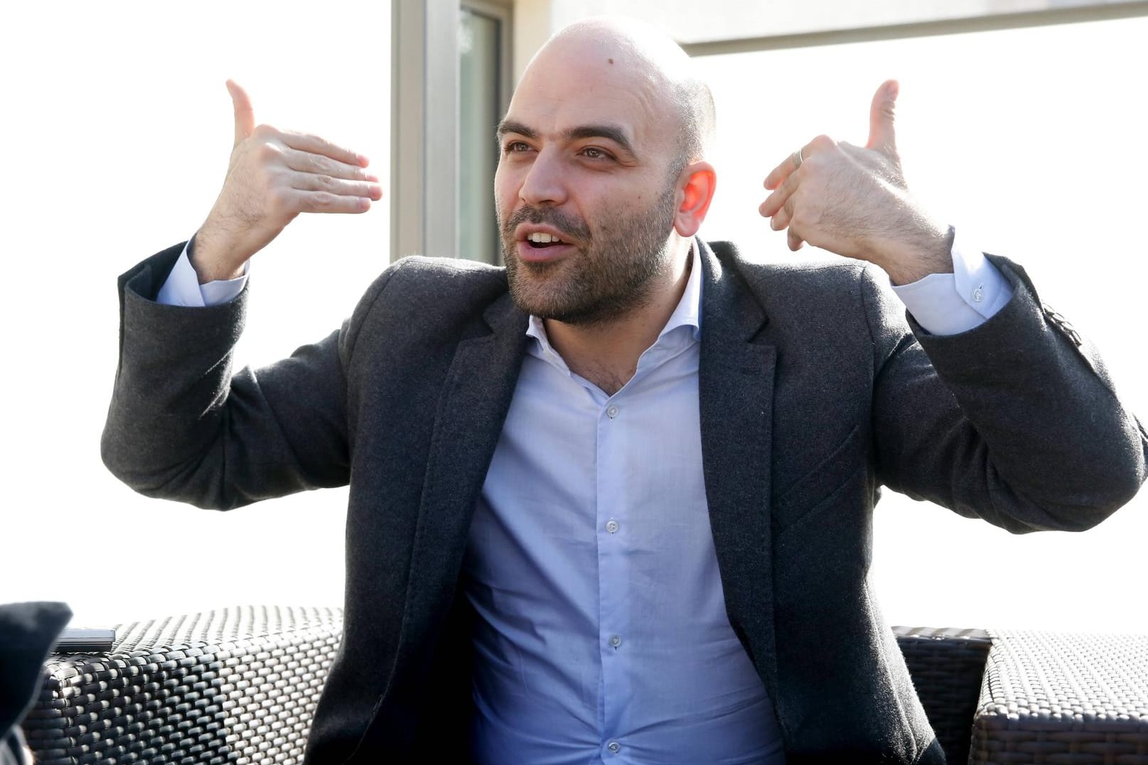 Roberto Saviano: Der italienische Autor steht unter Personenschutz.