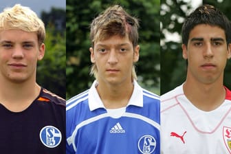 Neuer, Özil und Khedira: So sahen die Profikicker zu Beginn ihrer Karriere aus.