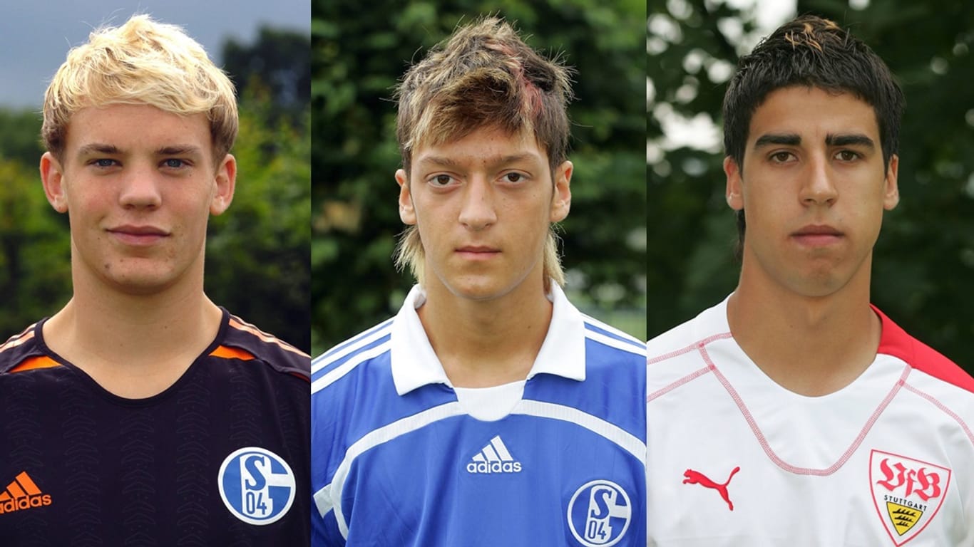 Neuer, Özil und Khedira: So sahen die Profikicker zu Beginn ihrer Karriere aus.