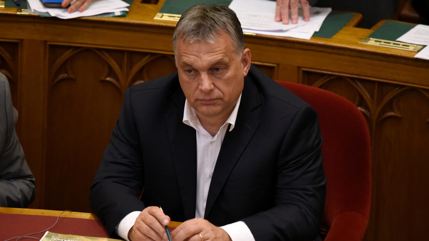 Der ungarische Premierminister Viktor Orban kurz vor der Verabschiedung der umstrittenen Regelung im Parlament: Ungarn hatte nicht auf die Einschätzung des Europarats gewartet.