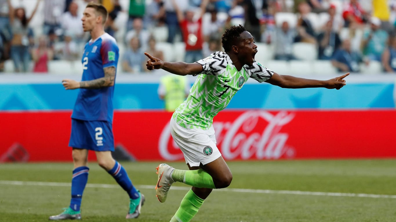 Der Mann des Spiels: Ahmed Musa erzielte beide Treffer für Nigeria.