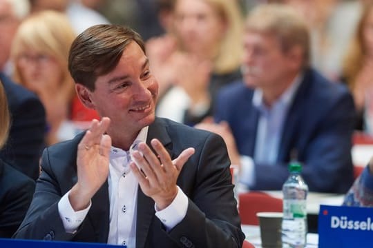 Sebastian Hartmann, der designierte Landesvorsitzende der SPD Nordrhein-Westfalen, beim Landesparteitag.