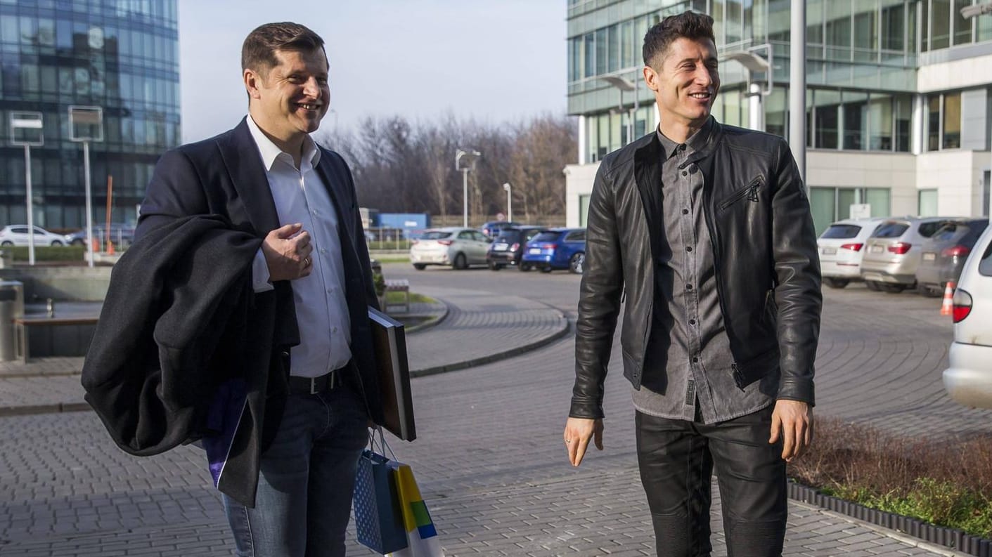 Kein Team mehr: Cezary Kucharski (l.) und Robert Lewandowski.