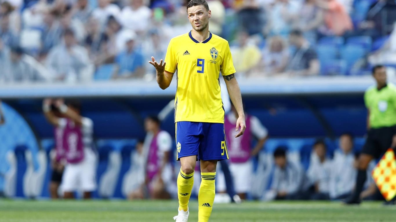 Beim HSV gescheitert, im schwedischen Team eine Bank: Marcus Berg erzielte in der WM-Qualifikation in elf Spielen acht Treffer.