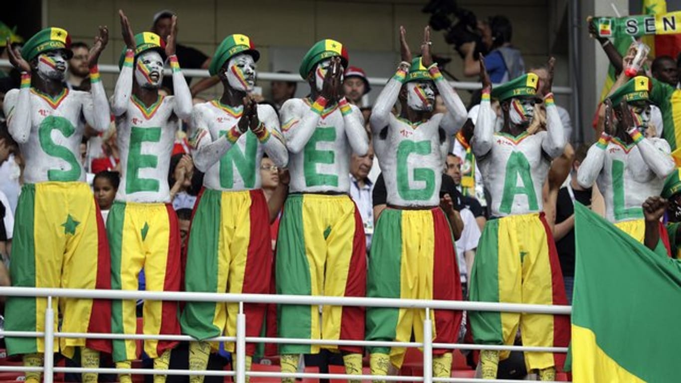 Die Fans aus Senegal erlebten aus ihrer Sicht einen erfreulichen WM-Auftakt.