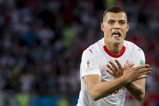 Auch der Schweizer Granit Xhaka hatte mit seinem Jubel die Serben provoziert.