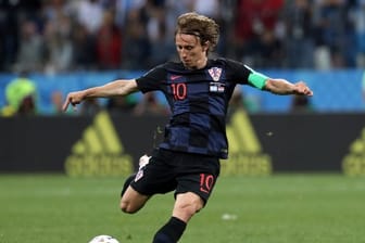 Real Madrids Mittelfeldstar Luka Modric spielt mit Kroatien bislang eine bärenstarke Gruppenphase.