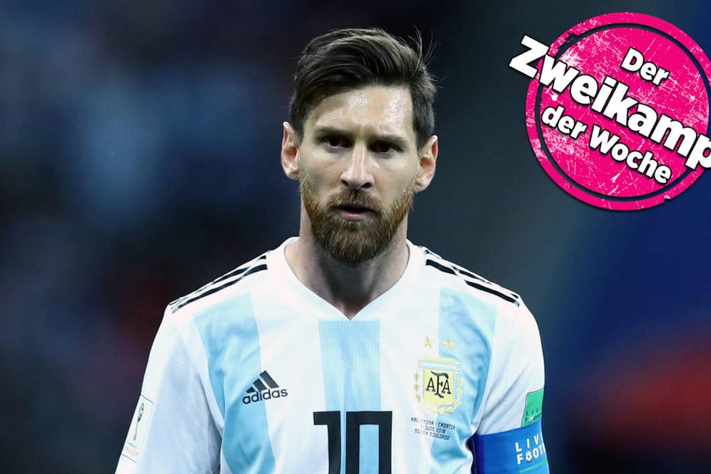 Enttäuscht: Lionel Messi und der argentinischen Nationalmannschaft droht gegen Nigeria das WM-Aus. Es könnte sein letztes Spiel auf dieser Bühne sein. Unwahrscheinlich, dass der Stürmer in vier Jahren noch mal bei einer Weltmeisterschaft spielt.