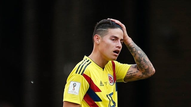 James Rodriguez steht in der Startelf Kolumbiens gegen Polen. James Rodriguez steht in der Startelf Kolumbiens gegen Polen.