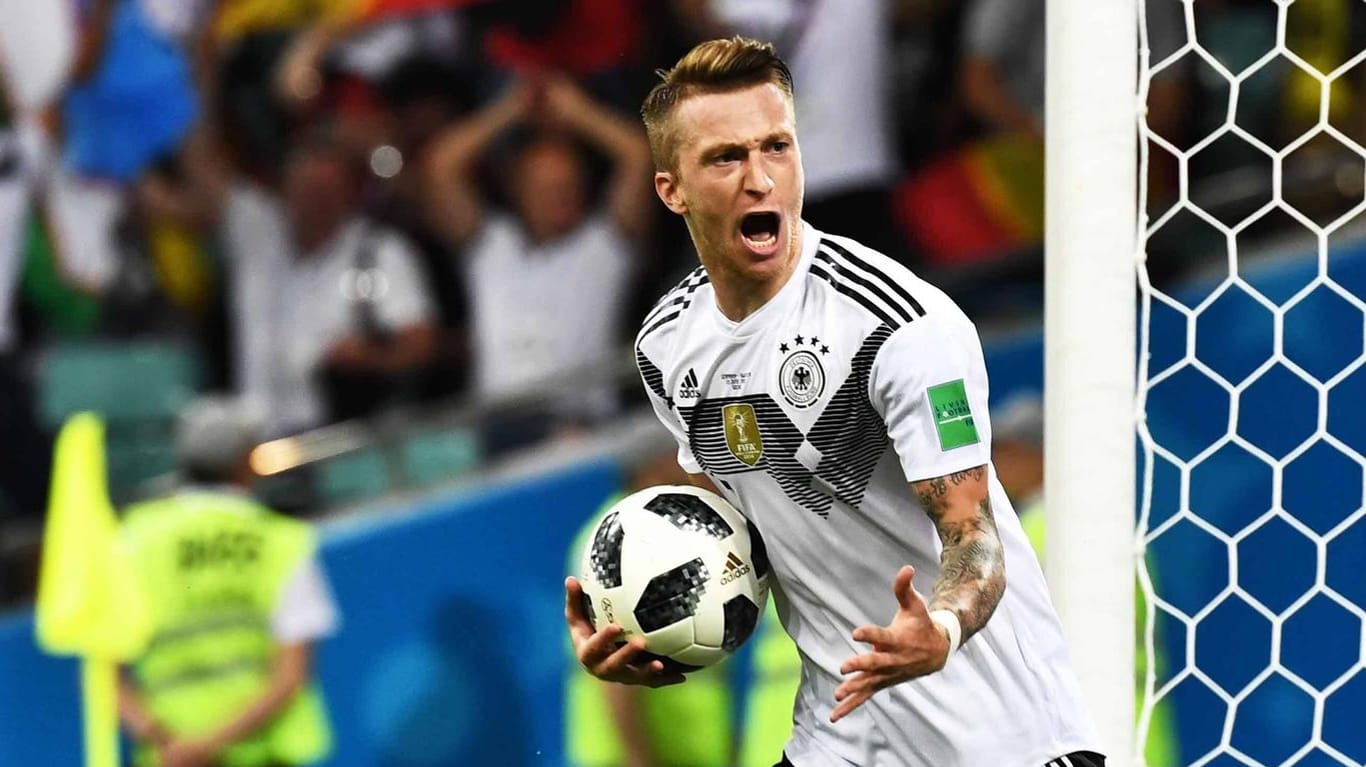 Marco Reus jubelt nach seinem Treffer zum 1:1 gegen Schweden: Gegen Südkorea braucht Deutschland einen Sieg mit zwei Differenz, um sicher das Achtelfinale zu erreichen.