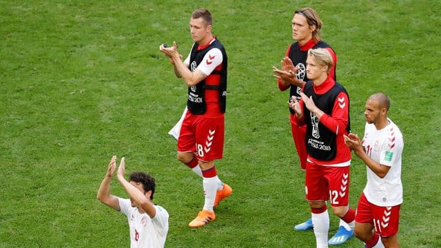 Die dänischen Spieler haben noch gute Chancen auf das Achtelfinale. Die dänischen Spieler haben noch gute Chancen auf das Achtelfinale.