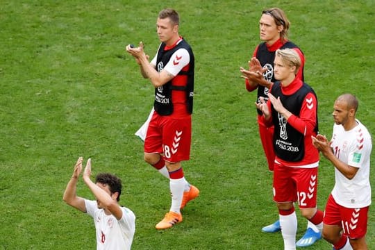 Die dänischen Spieler haben noch gute Chancen auf das Achtelfinale.