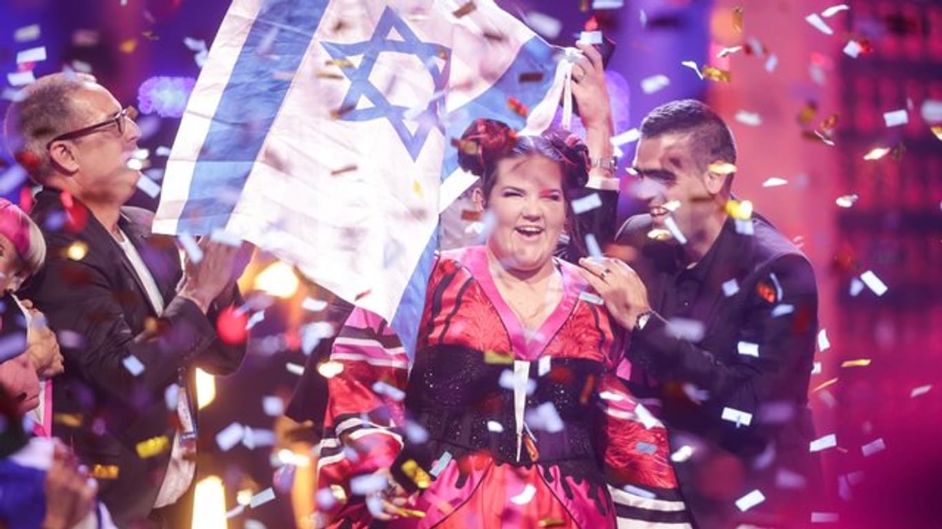 Sängerin Netta aus Israel beim Finale des 63.