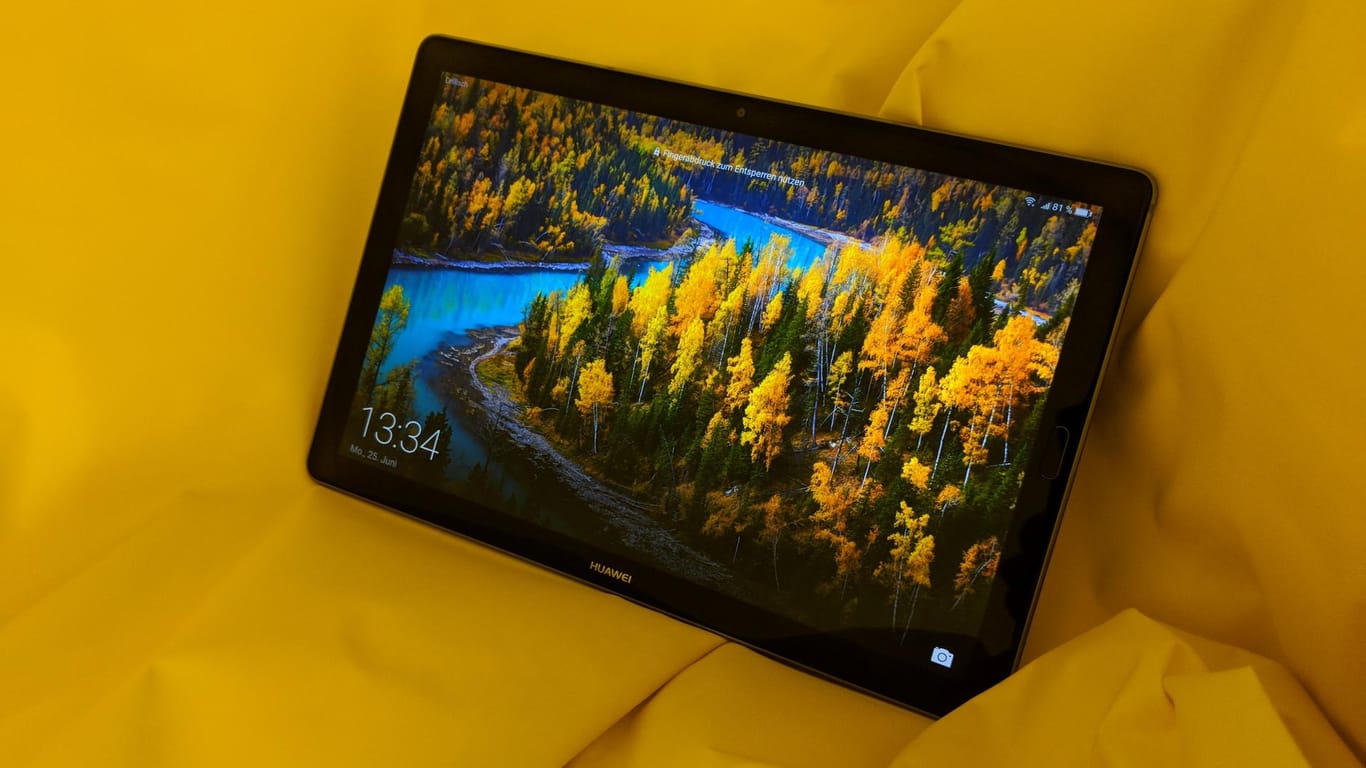 Huawei MediaPad M5 10: Das Tablet erfreut mit einem scharfen und farbenprächtigen Display.