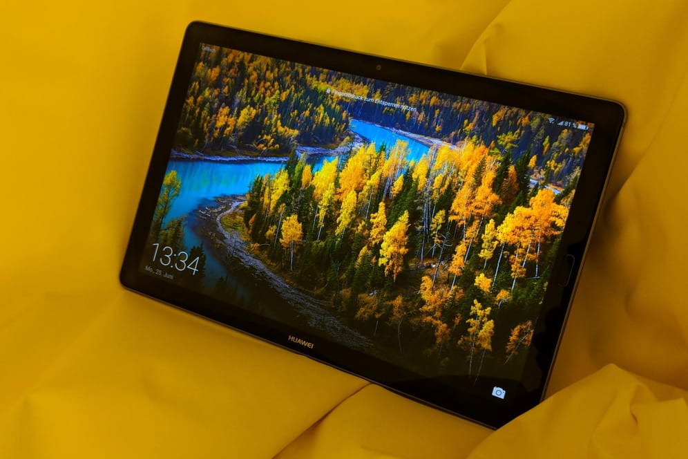 Huawei MediaPad M5 10: Das Tablet erfreut mit einem scharfen und farbenprächtigen Display.