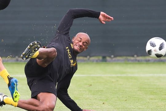 Nach über drei Wochen Verletzungspause ist Vincent Kompany zurück ins Mannschaftstraining eingestiegen.