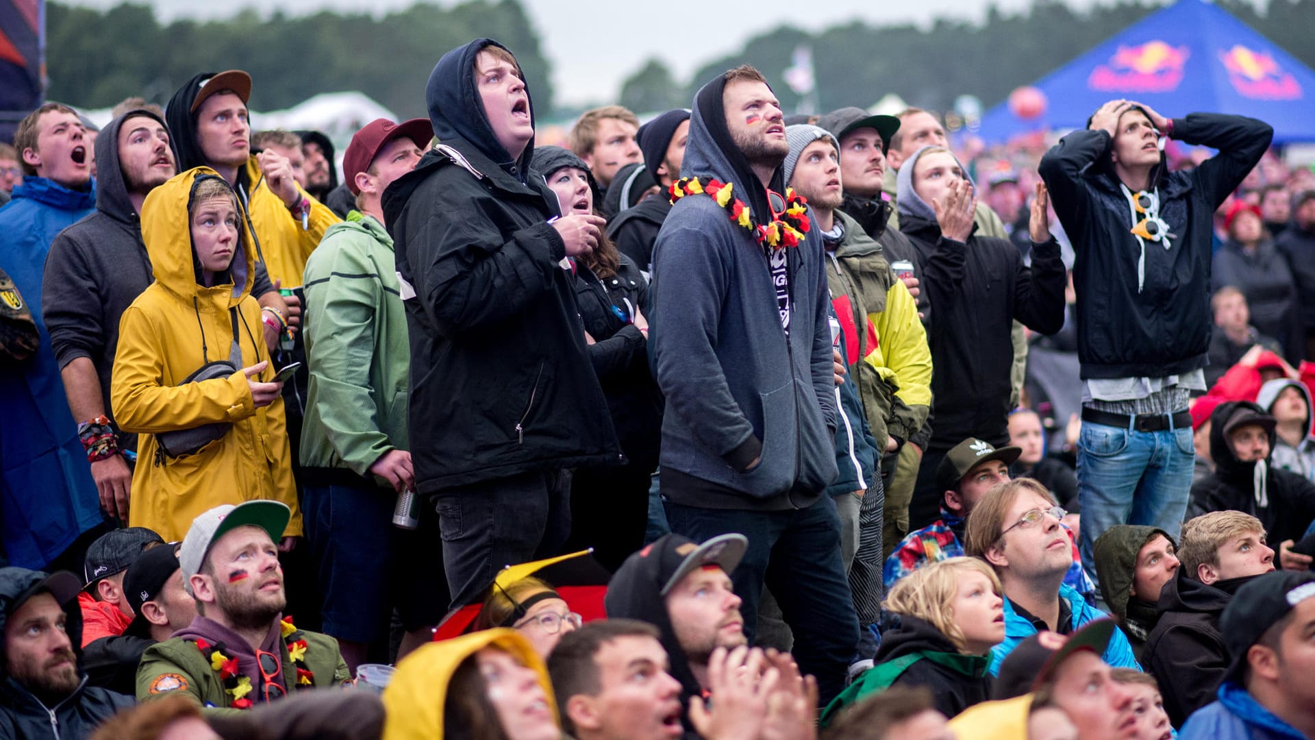 Gänsehaut-Momente: Beim Public Viewing wurde es spannend.